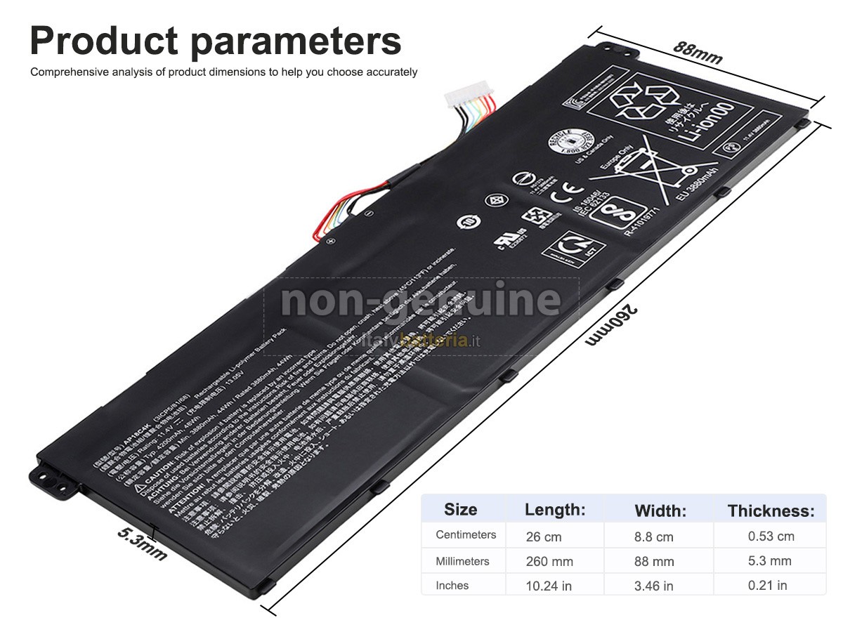 Batteria per Acer Aspire 3 A315-44P