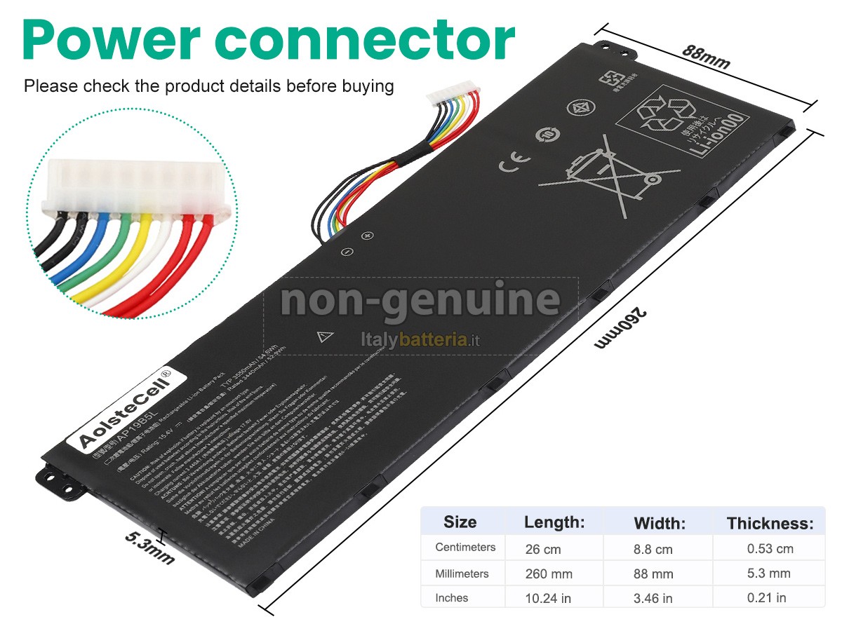 Batteria per Acer Aspire 3 A315-58-3730
