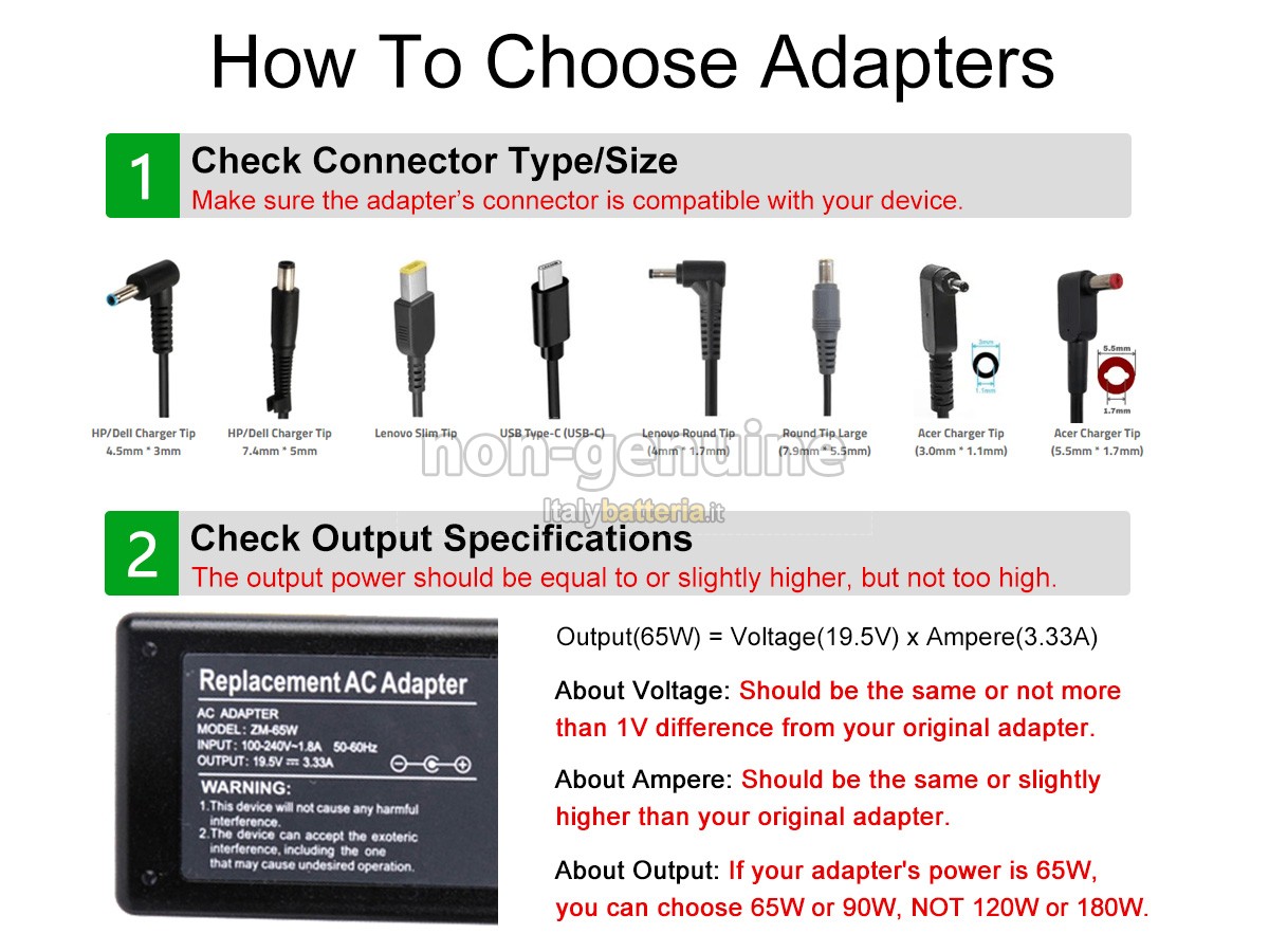 Adattatore per HP PA-1121-62HA