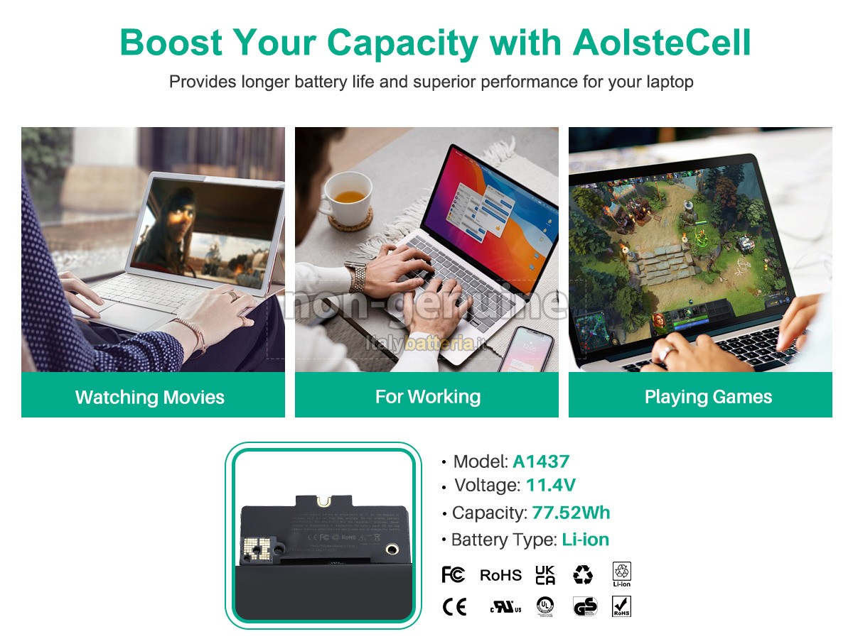 Batteria per Apple MD212LL/A*