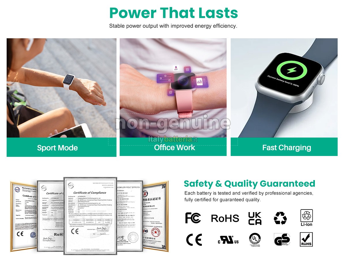 Batteria per Apple WATCH Series 7 LTE 45MM