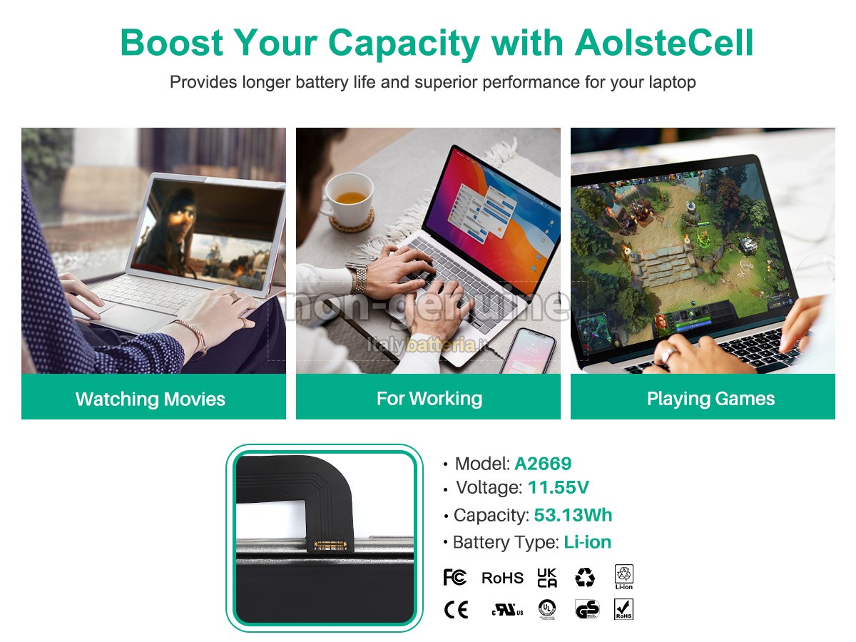 Batteria per Apple A2669