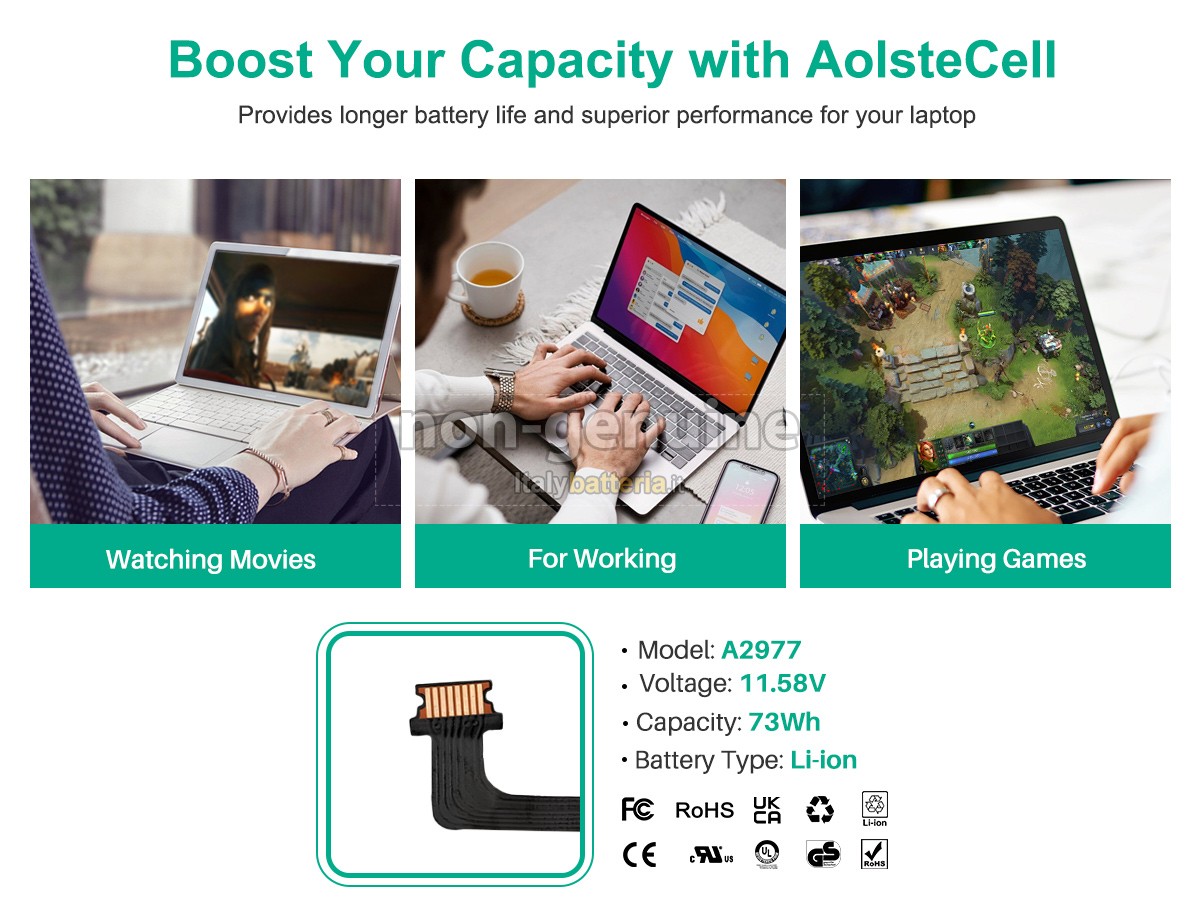 Batteria per Apple A2977