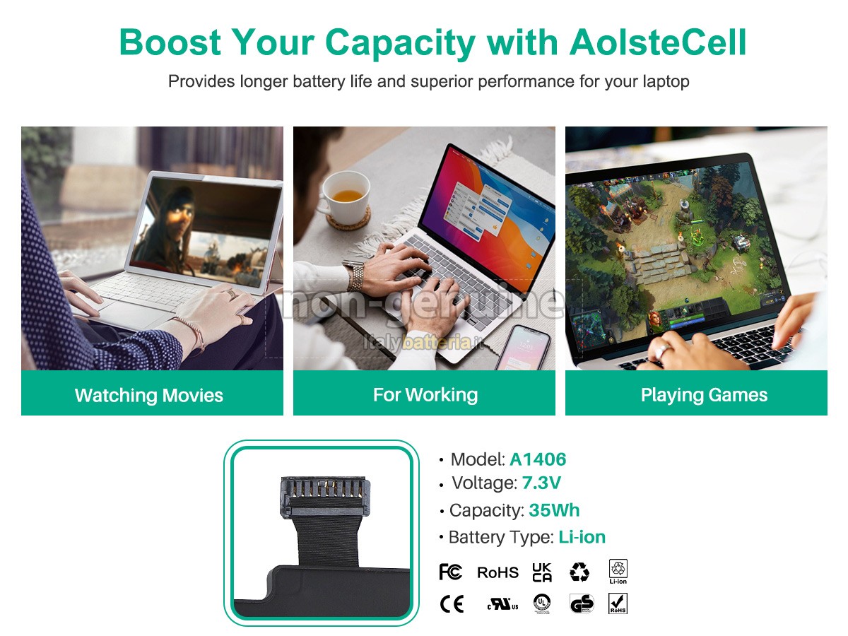 Batteria per Apple MacBook Air 11.6 inch MD845LL/A