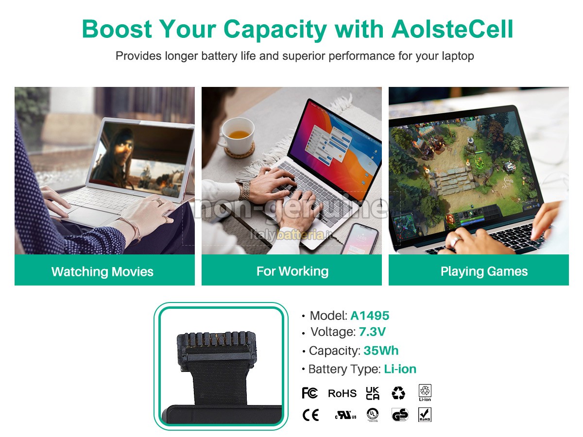 Batteria per Apple MacBook Air 11.6 inch MD712LL/A