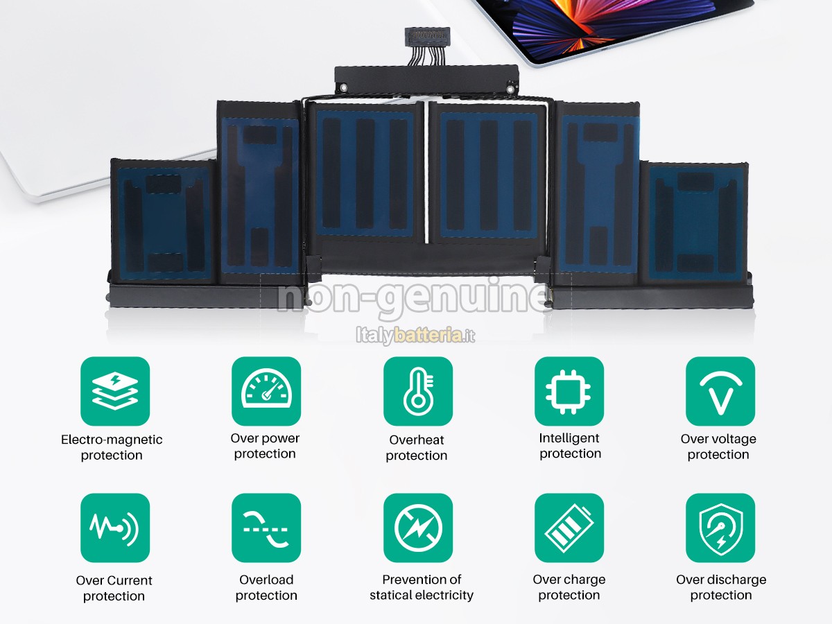 Batteria per Apple MacBook Pro 15.4 inch Retina A1398(Mid 2015)