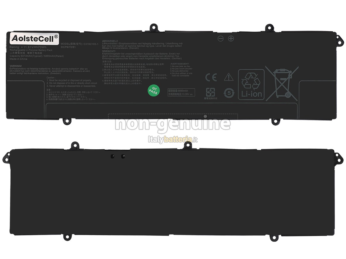 Batteria per Asus Q530VJ-I73050