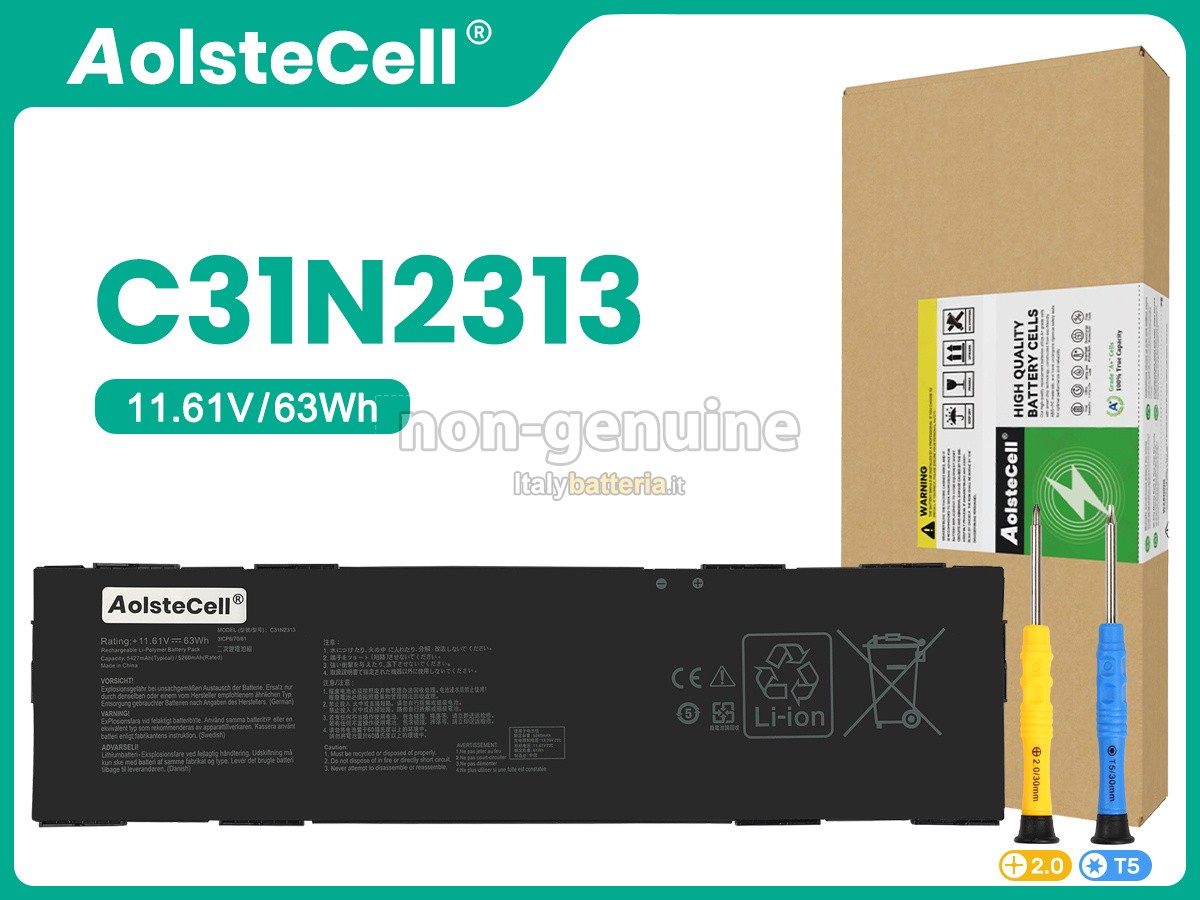 Batteria per Asus C31N2313