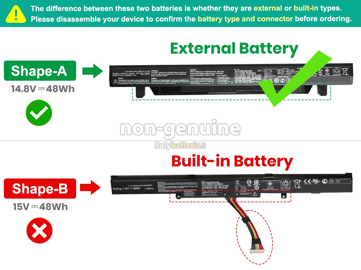 Batteria per Asus ZX50V