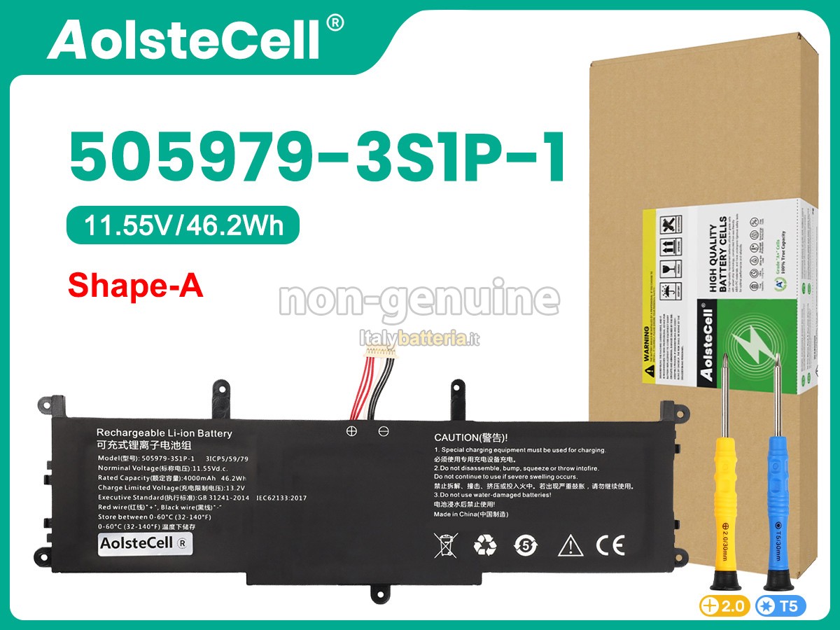 Batteria per CHUWI 505979-3S1P-1