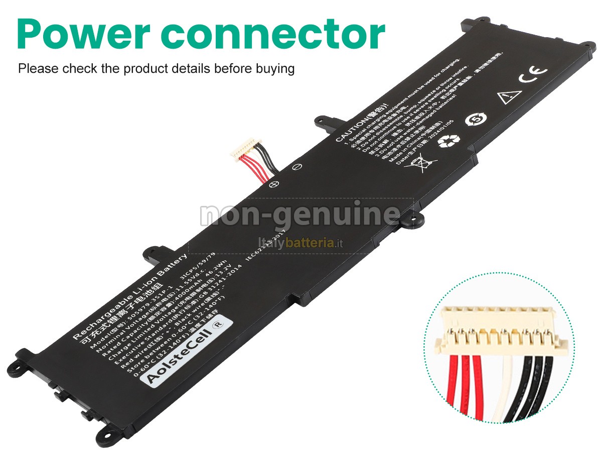 Batteria per CHUWI 505979-3S1P-1