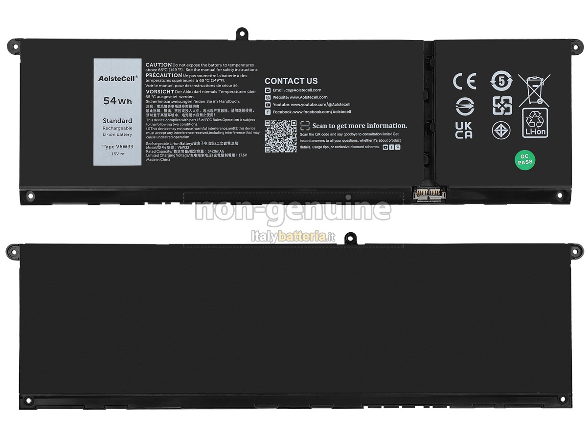 Batteria per Dell P106F