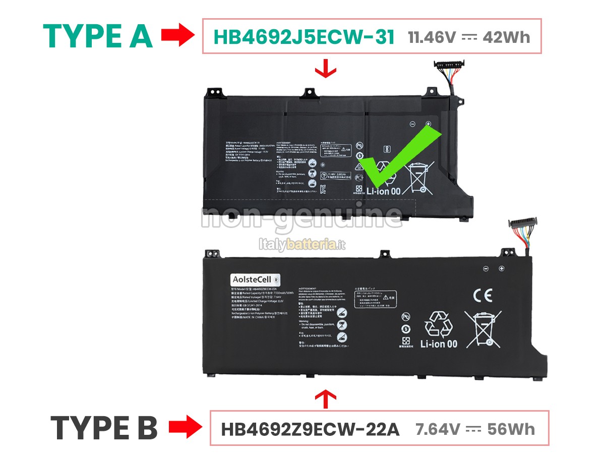 Batteria per Huawei MATEBOOK D15 (2020)