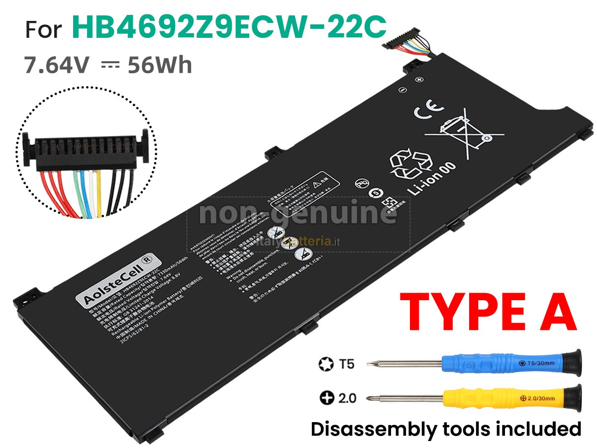 Batteria per Huawei MATEBOOK D 14-53010TVS