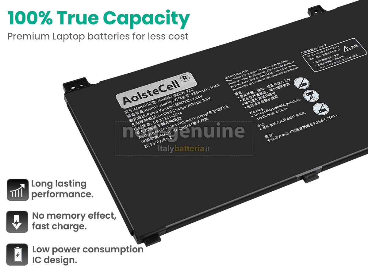 Batteria per Huawei MATEBOOK D 14-53010TVS