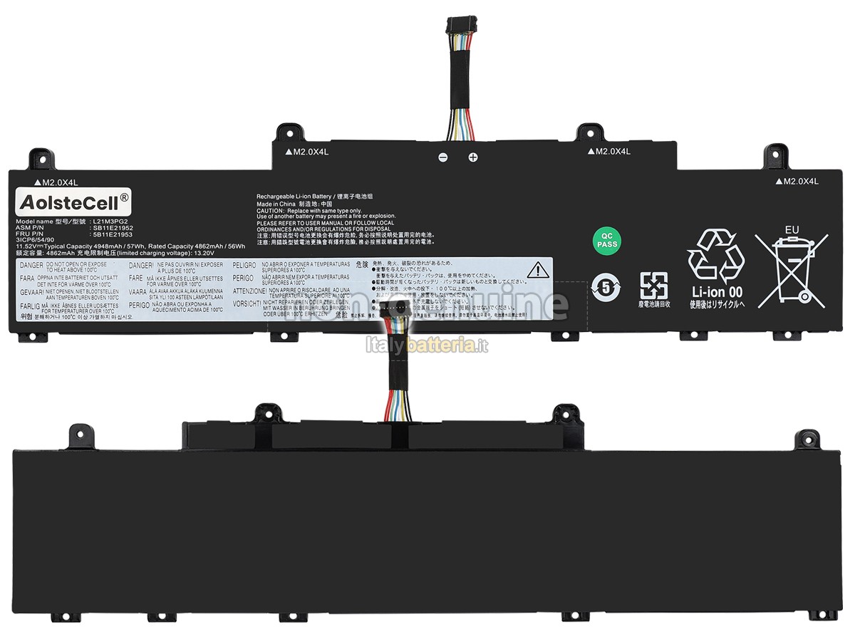 Batteria per Lenovo L21M3PG2(3ICP6/54/90)
