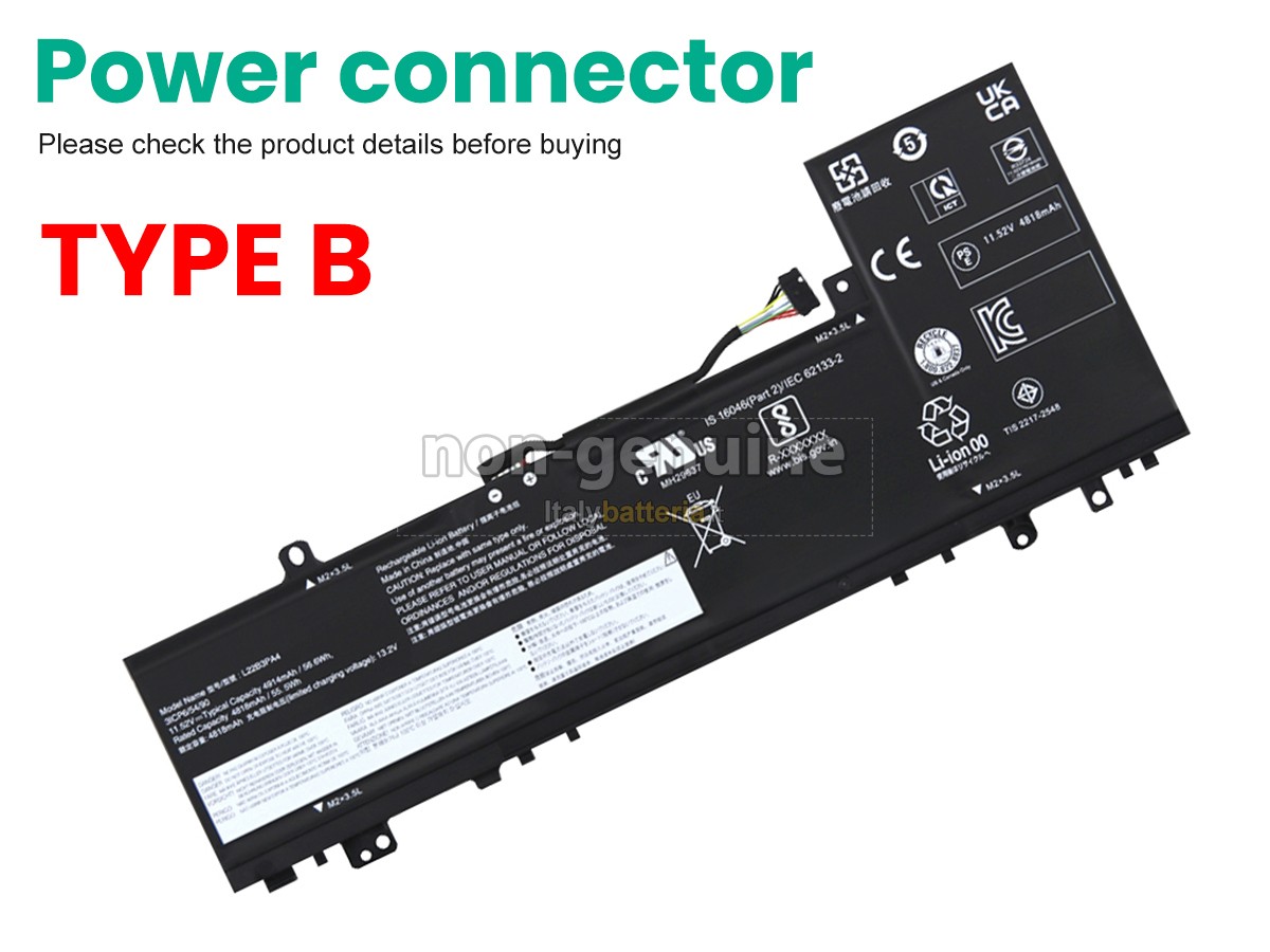 Batteria per Lenovo IdeaPad SLIM 5 16ABR8-82XG007LAU