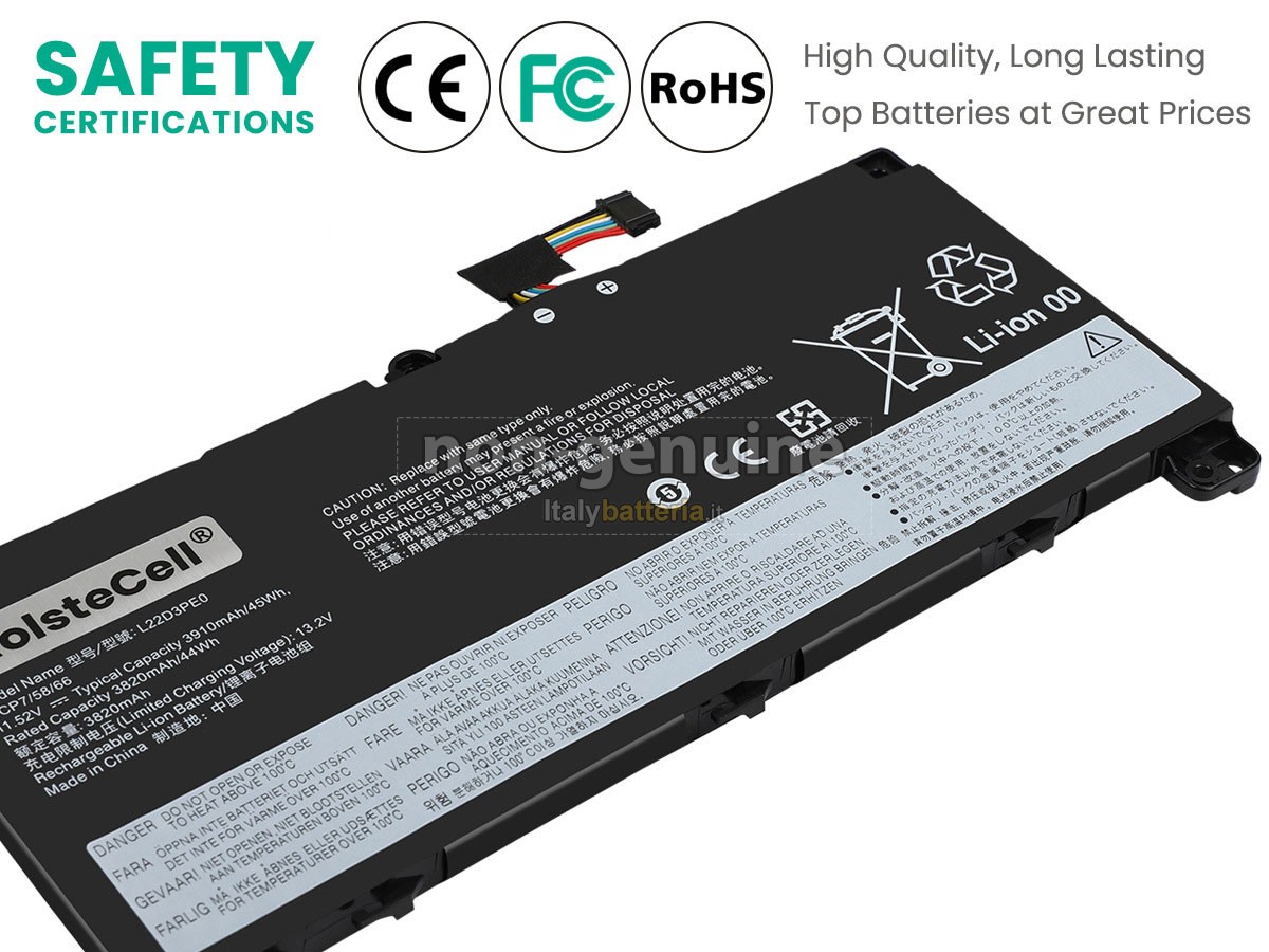 Batteria per Lenovo L22B3PE0