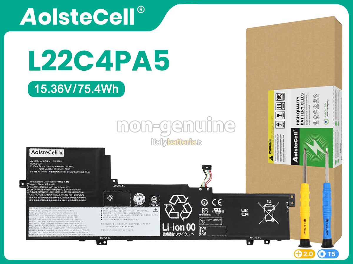 Batteria per Lenovo L22C4PA5