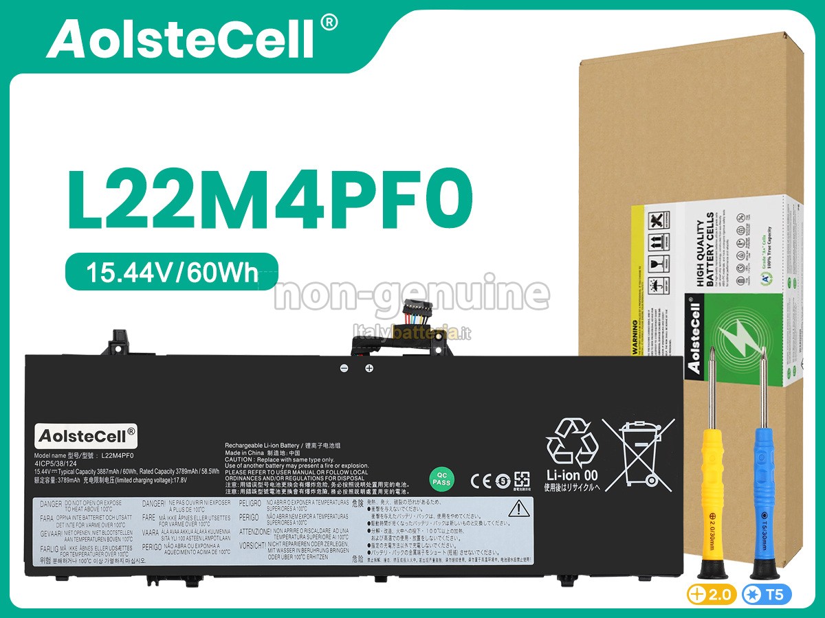 Batteria per Lenovo L22L4PF0