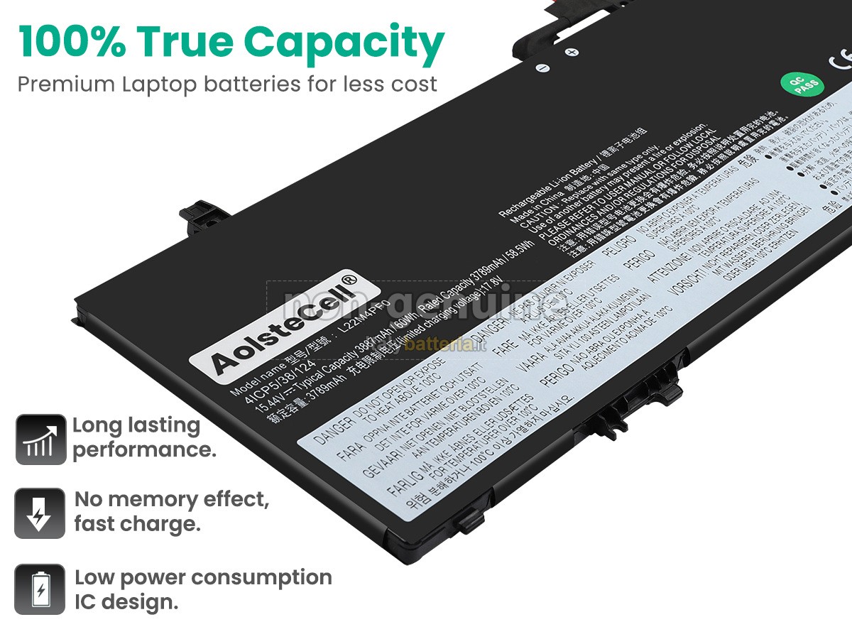 Batteria per Lenovo L22L4PF0