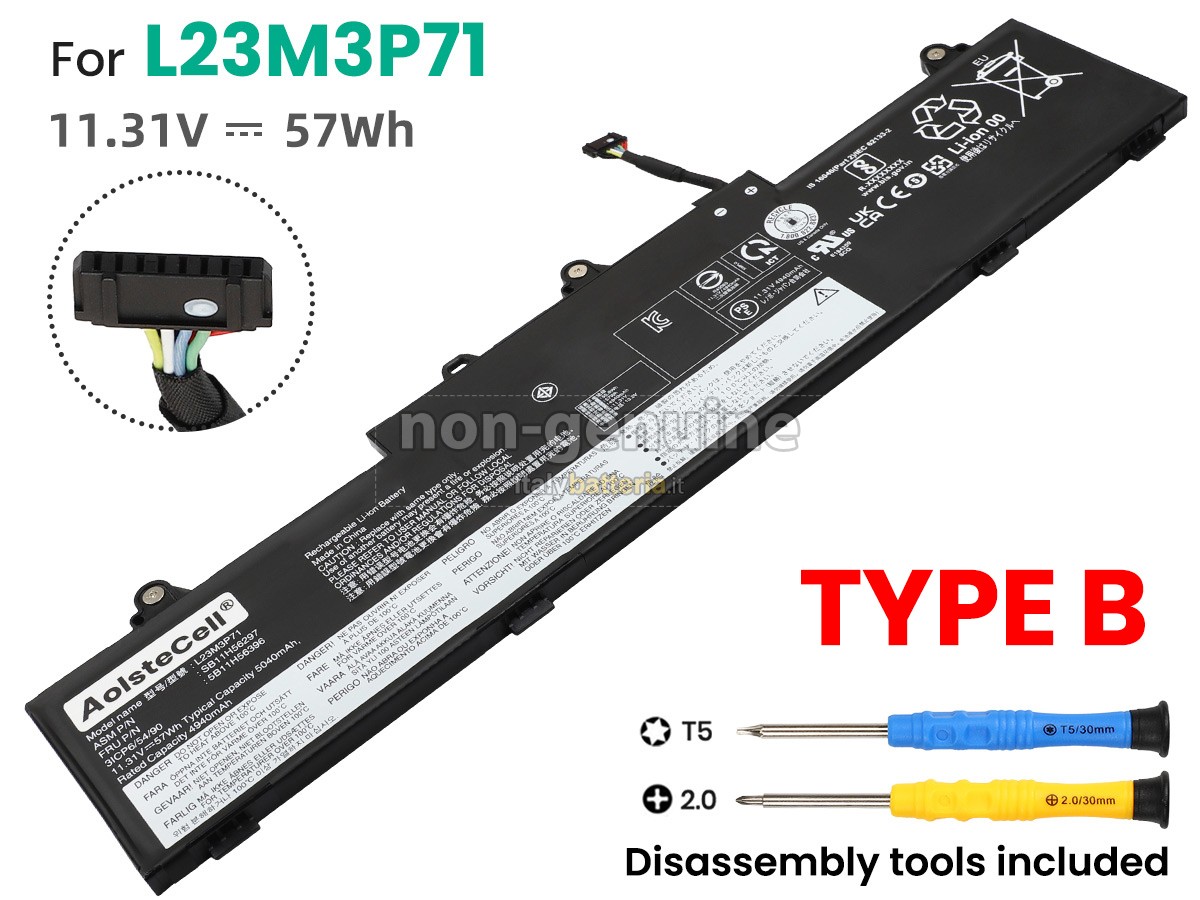 Batteria per Lenovo ThinkPad L14 GEN 5-21L1