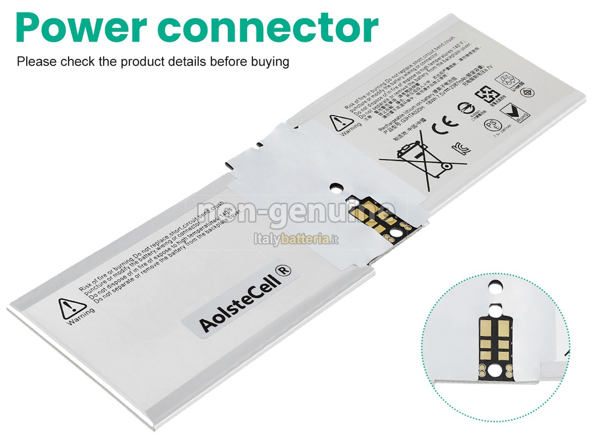 Batteria per Microsoft Surface BOOK 2 1832