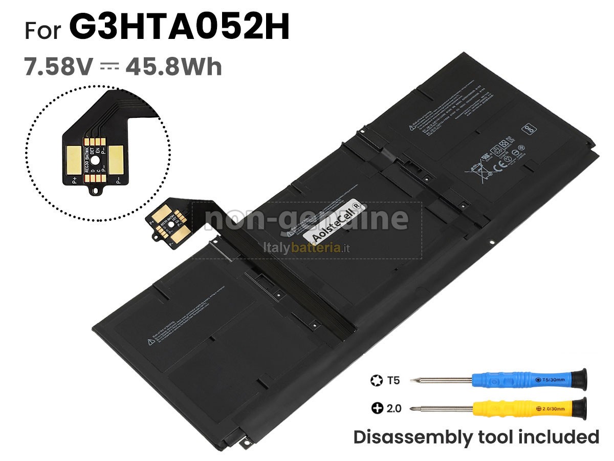 Batteria per Microsoft G3HTA053H