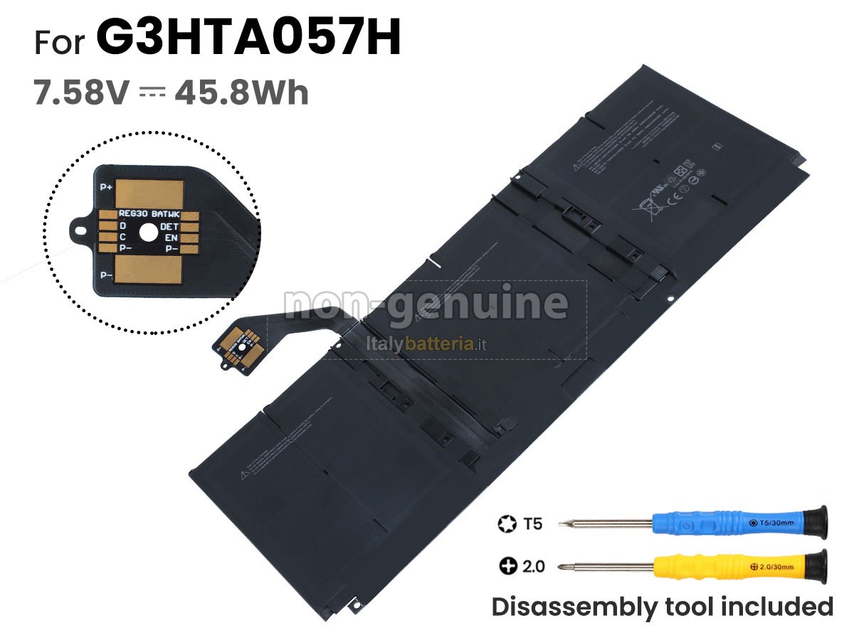 Batteria per Microsoft G3HTA057H