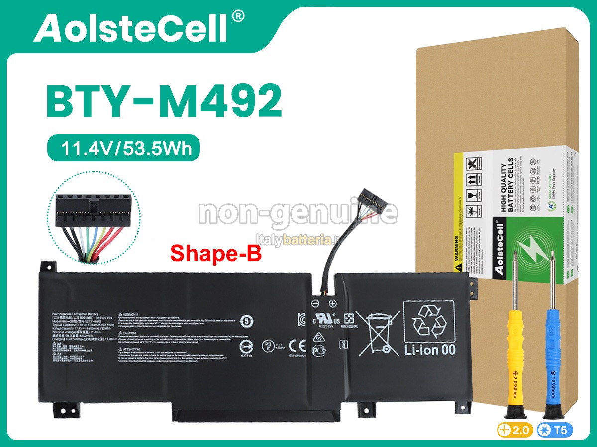 Batteria per MSI PRESTIGE 14 A12UC