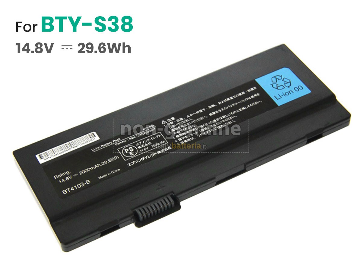 Batteria per MSI BTY-S38