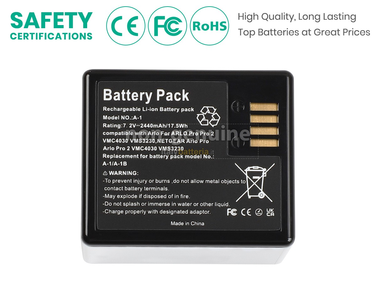 Batteria per Netgear ARLO PRO 2