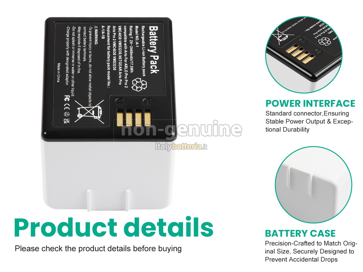 Batteria per Netgear ARLO PRO 2