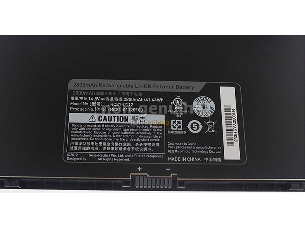 Batteria per Razer BLADE RC81-0112