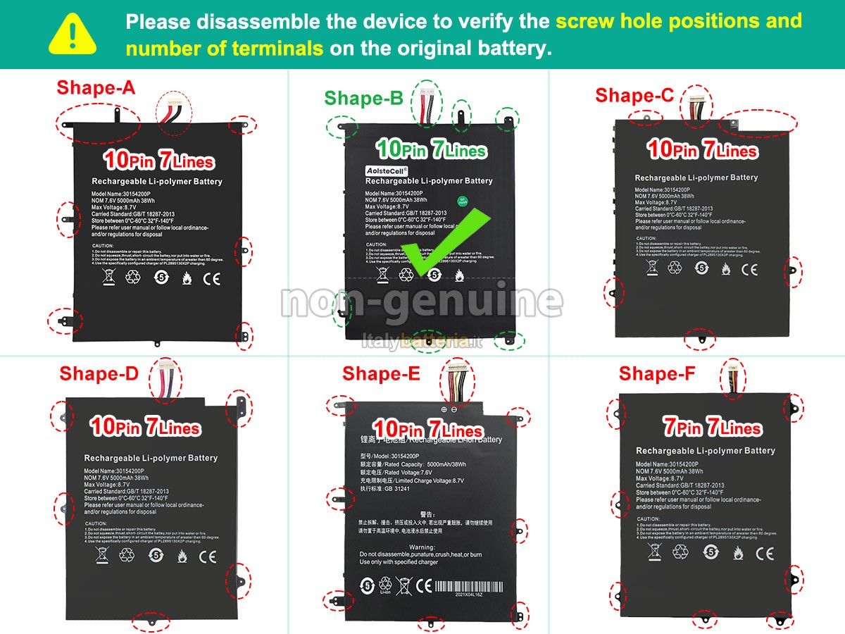 Batteria per Teclast F7 PRO