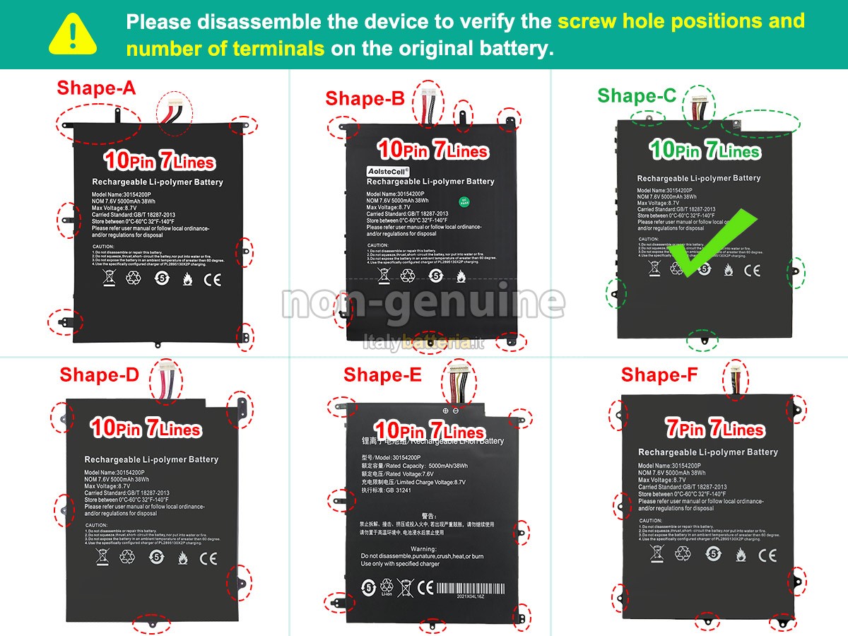 Batteria per Teclast F7 PRO