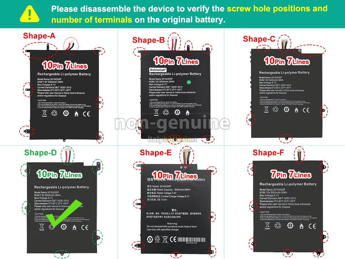 Batteria per Teclast F7 PRO