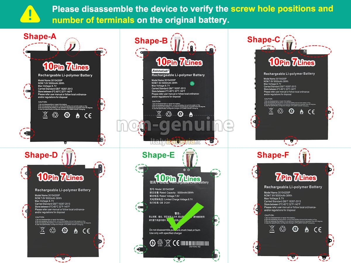 Batteria per Teclast F7 PRO