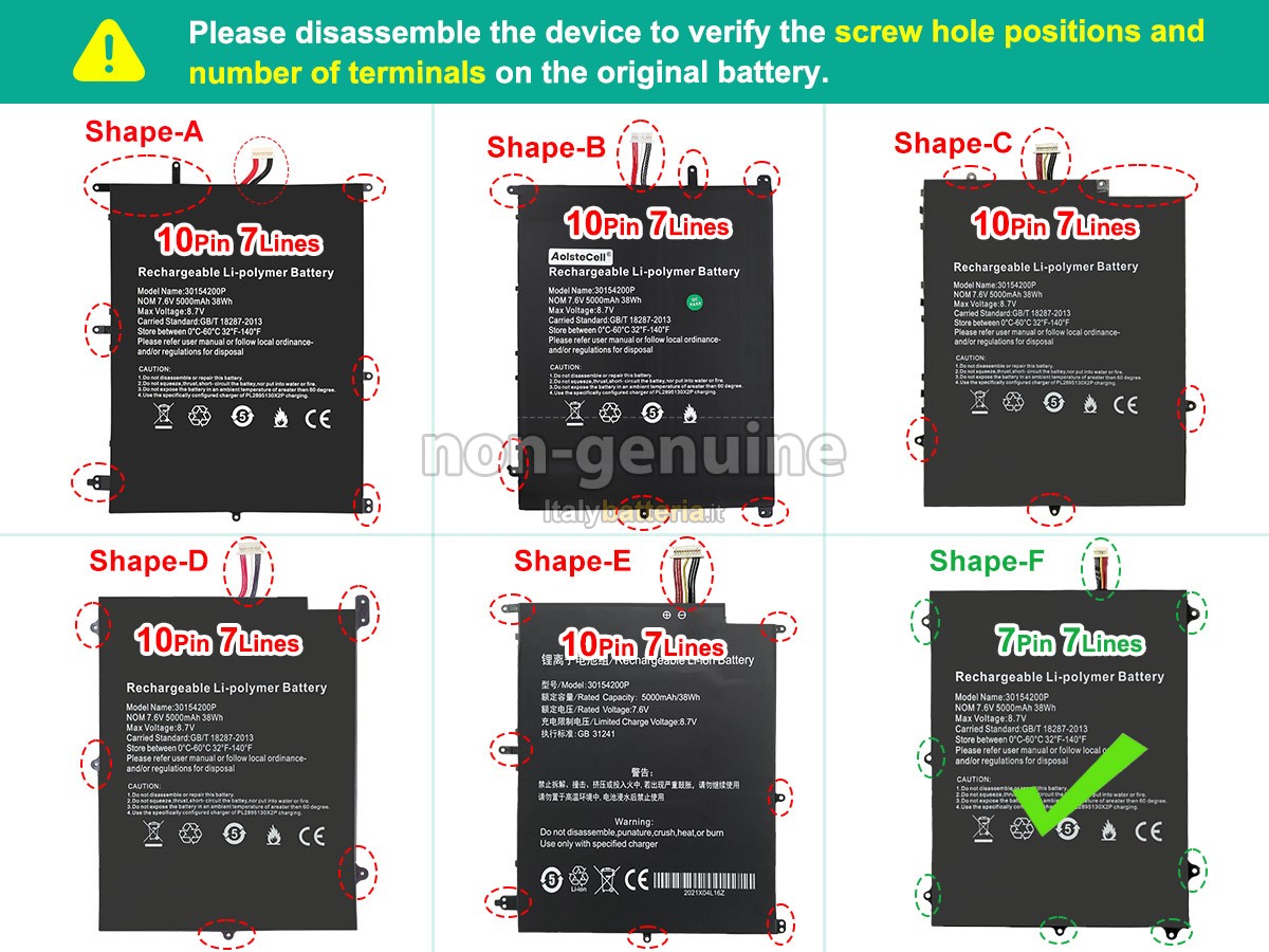 Batteria per Teclast F7 PRO