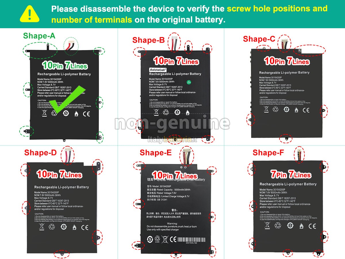 Batteria per Teclast F7 PRO